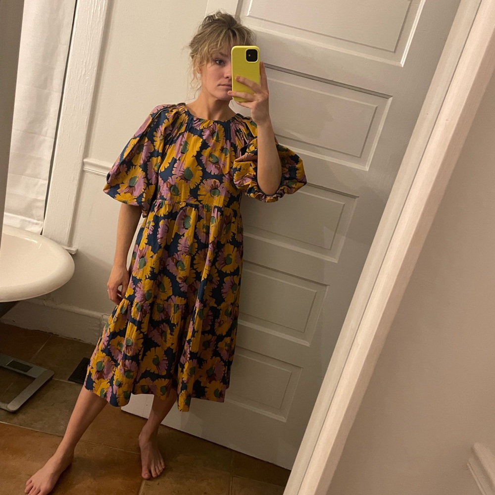 Moodie floral midi dress